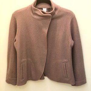 SAKS FIFTH AVENUE THREADS BOILED WOOL JACKET S